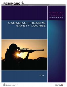 Canadian Firearms Safety Course - Student Manual