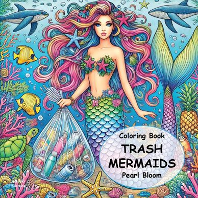 Trash Mermaids Coloring Book, by Pearl Bloom