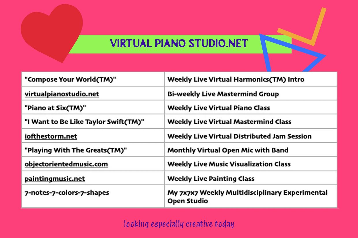 VirtualPianoStudio.net Current Programs