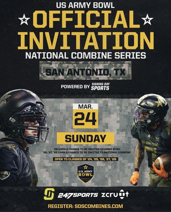 2024 US Army Bowl Combine from San Antonio. 