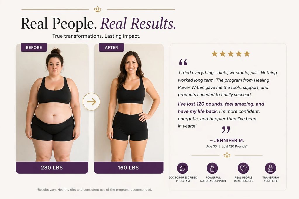 Before and after weight loss transformation of a woman losing 120 pounds.