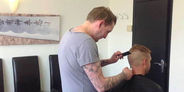 Men’s hairdressing appointment Camborne Caldecott Bourne horningsea comberton long hairdressing fade 