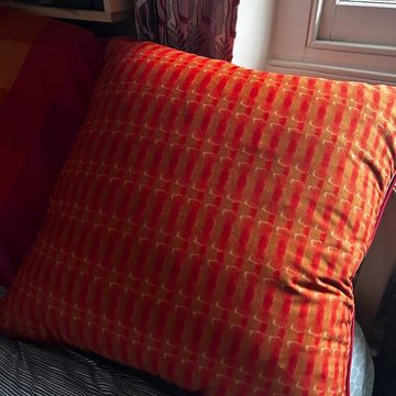 printed textiles, unique cushion cover, soft  velvety fabric, colourful cushion, limited edition 