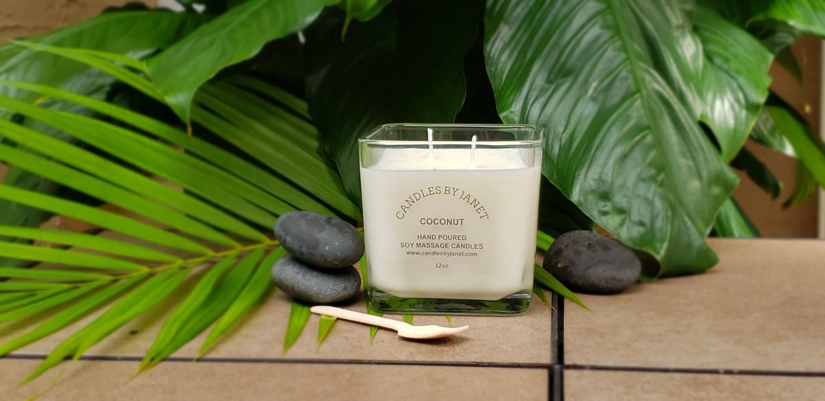 Soy Massage Candle - Black Coconut
