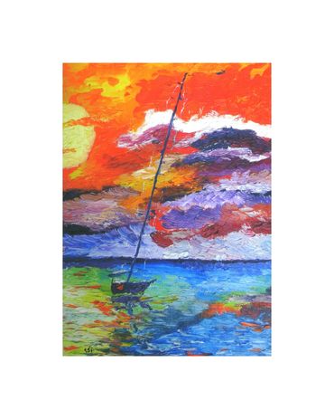 cape-may-oil-painting
color impressionist
original-cape-may-art sailboat sunset
