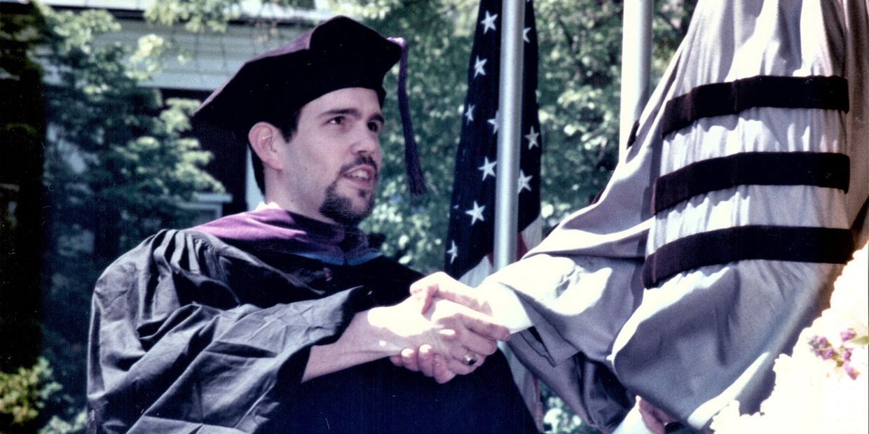 Image of Jeffrey L. Rhodes graduating from Washington & Lee Law School