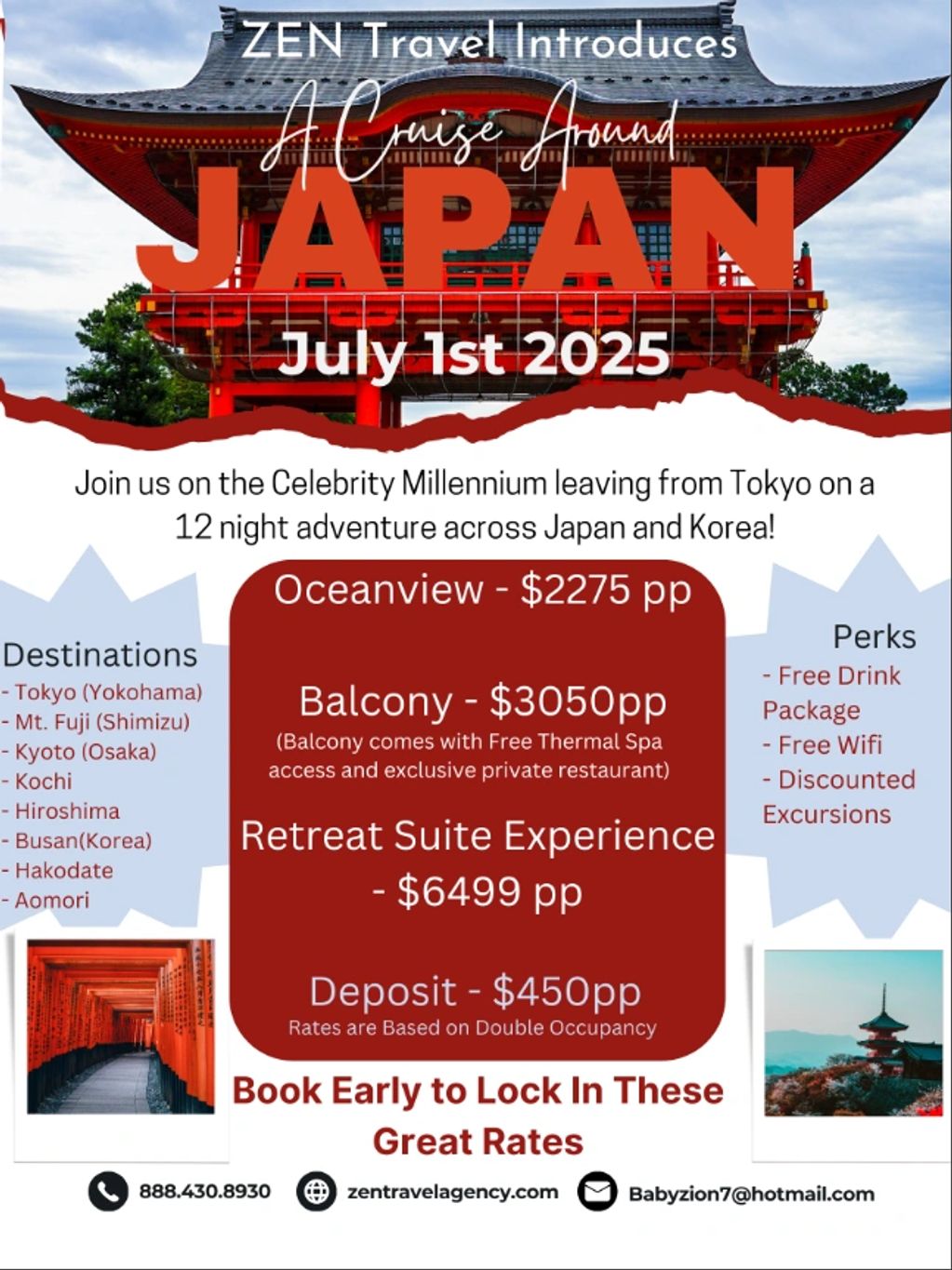 Flyer For Japan Cruise 2025