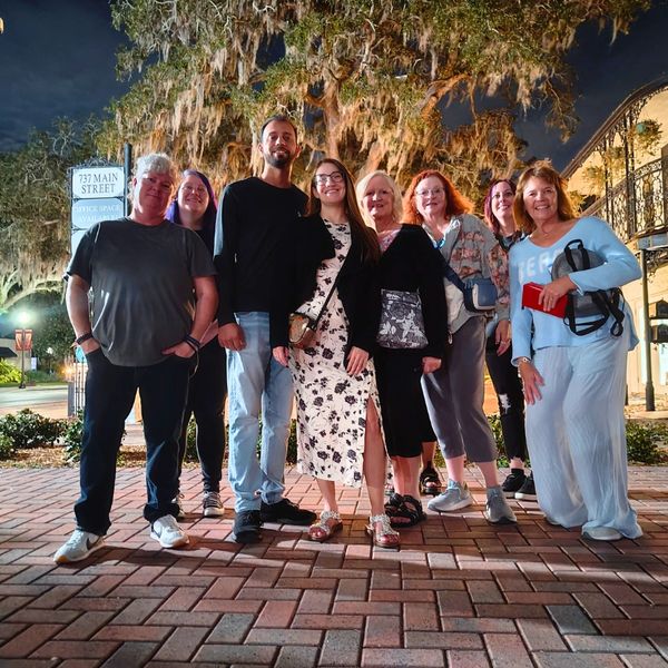 Safety Harbor Ghost Tour Guests at Gigglewaters