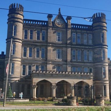 Exterior of the West Virginia State Penitentiary in Moundsville, West Virginia