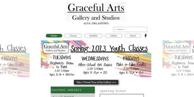 Screenshot of Graceful Arts website