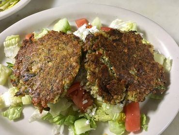 Grilled Falfel over Salad