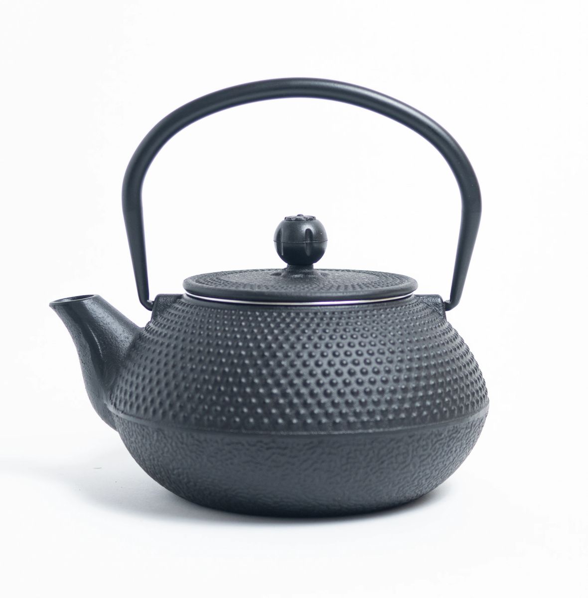 Cast Iron Teapot - Hobnail Style - with infuser basket (Options: 0.7L /  0.3L)