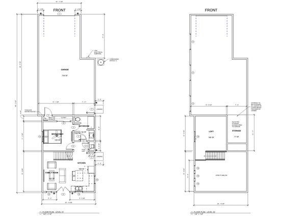 Floor plan drawings on our featured project. 