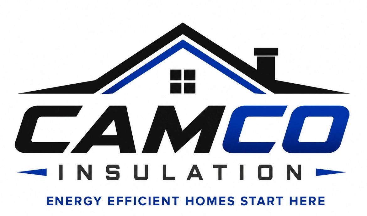 Logo of CAMCO Insulation with a house roof design.