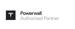 Tesla Powerwall Authorized Partner logo.