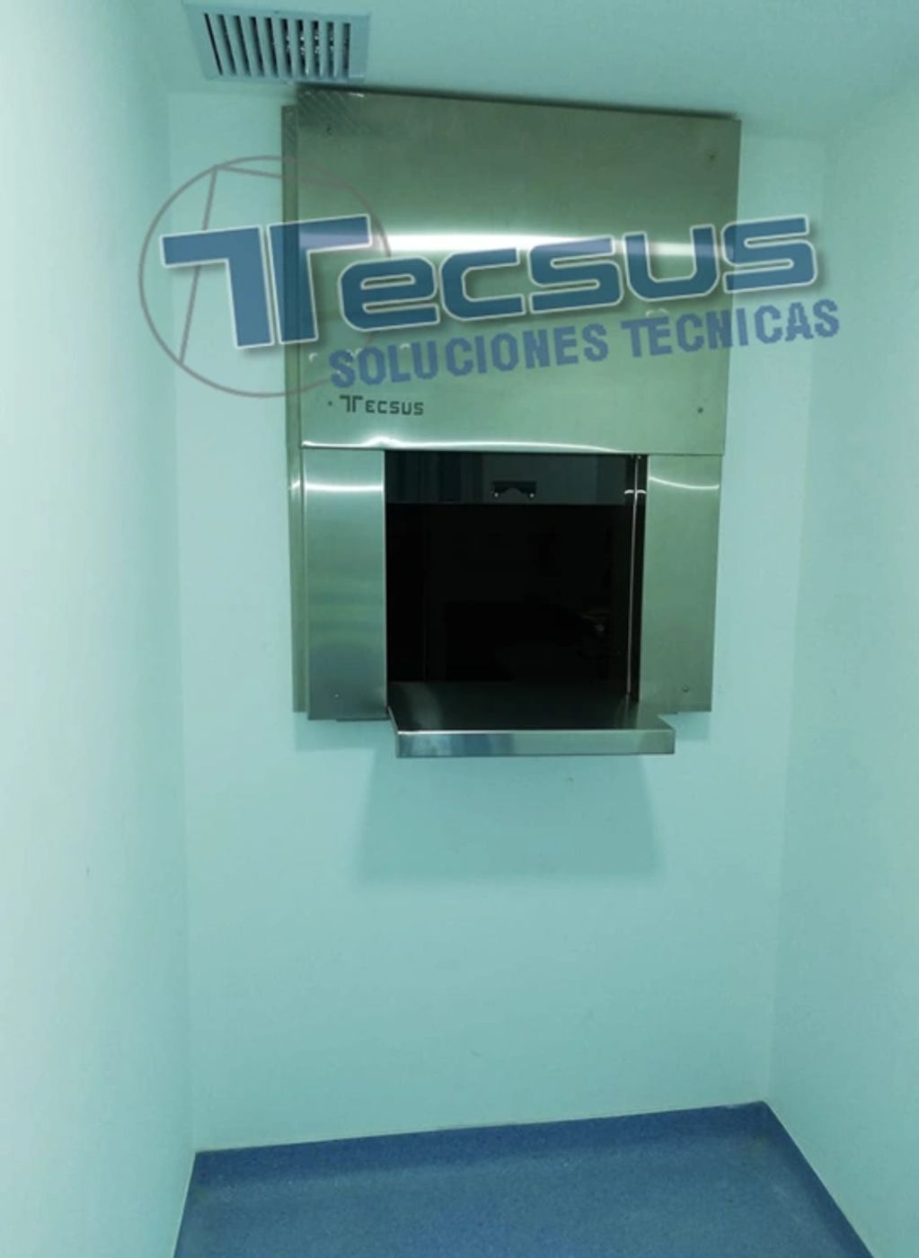 Guillotina para entrega recepción de material
