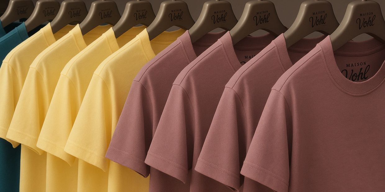 Egyptian cotton t-shirts in seasonal colors. crafted for softness, durability, and a flattering fit.