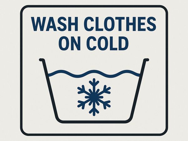 Cold wash keeps cotton soft, bright, and lasting
