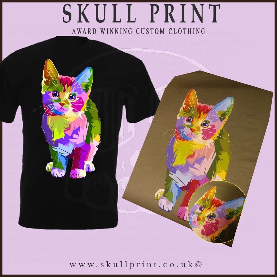 Skull Print - T-Shirts, Custom Print Tshirts and Labels