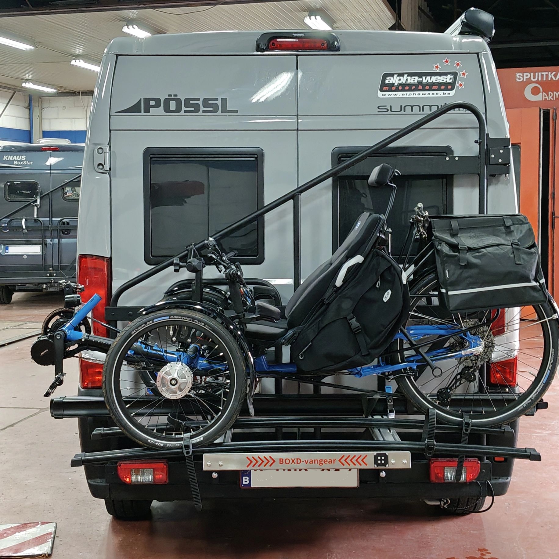 Trike of driewieler op de BoXD Trike gemonteerd op de Van'n Bike.