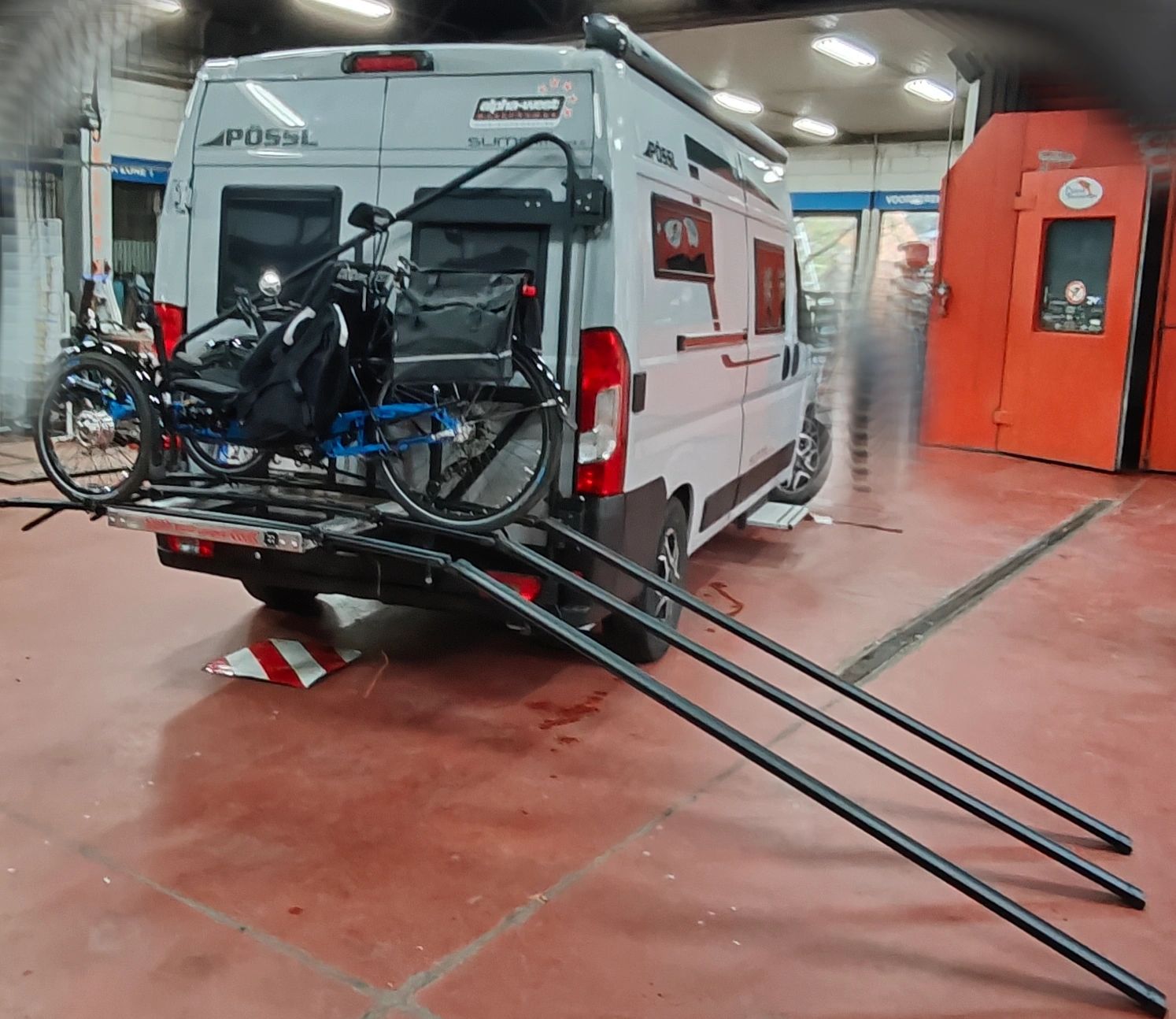 Trike of driewieler in de oprijpositie op BoXD trike.