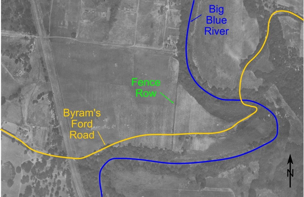 Troop strength of Federal forces at Byram's Ford on 10/22/1864