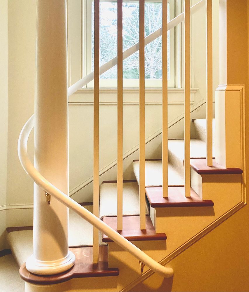 Custom oak handrail 