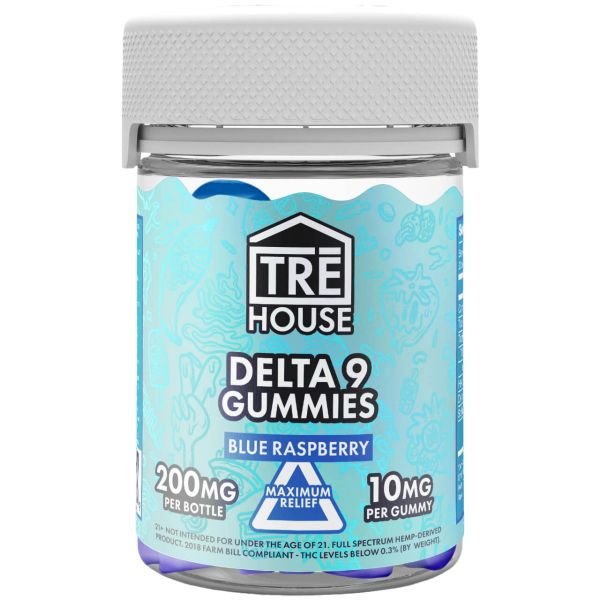 Blue Raspberry Delta-9 Gummies – 20 Count