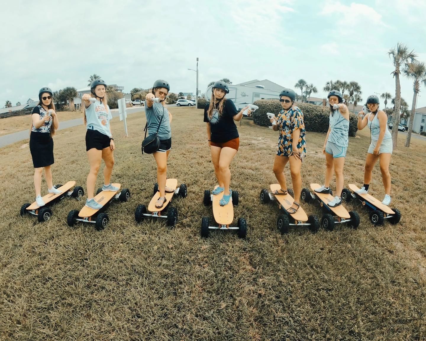 Girls, Bachelorette Party, Electric Skateboard Tours, Fun, Excitement, Electric Scooters