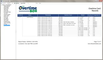 The Overtime Box Sample Card