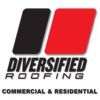 Diversified Roofing logo with black and red blocks.