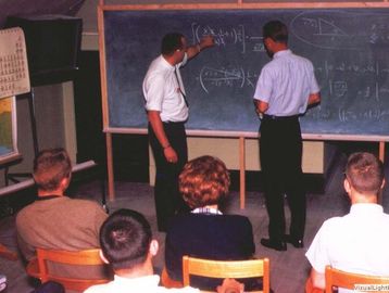 An early USC Lancaster class in session.