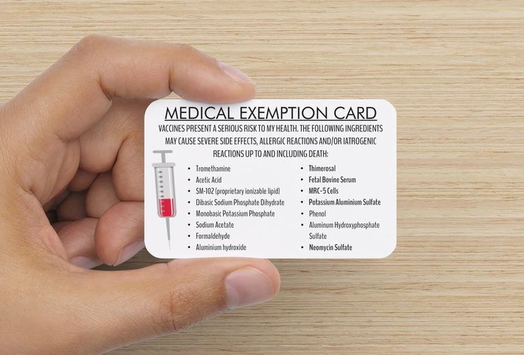 MEDICAL EXEMPTION CARD