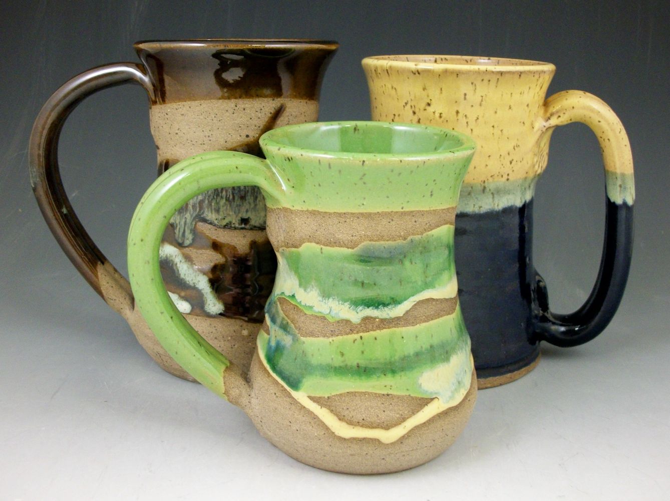 Wheel Thrown Pottery Mugs