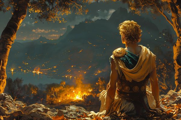 Digital Illustration of Male Warrior