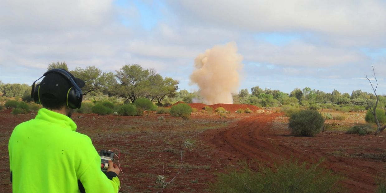 Firing Explosives Test Charges
