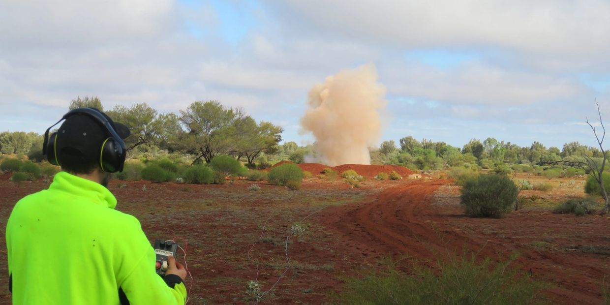 Firing Explosives Test Charges