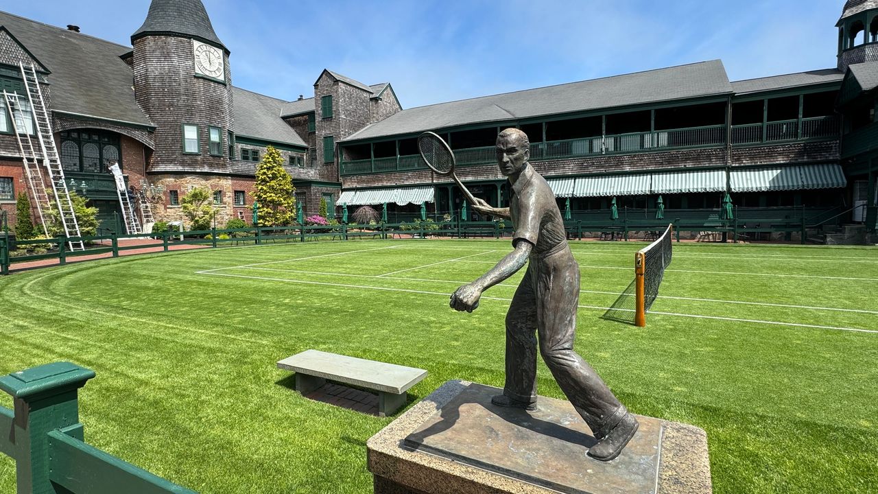 Grass Tennis court at club Grass Tennis court at club