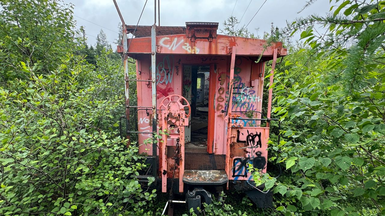 Caboose at park Caboose at park