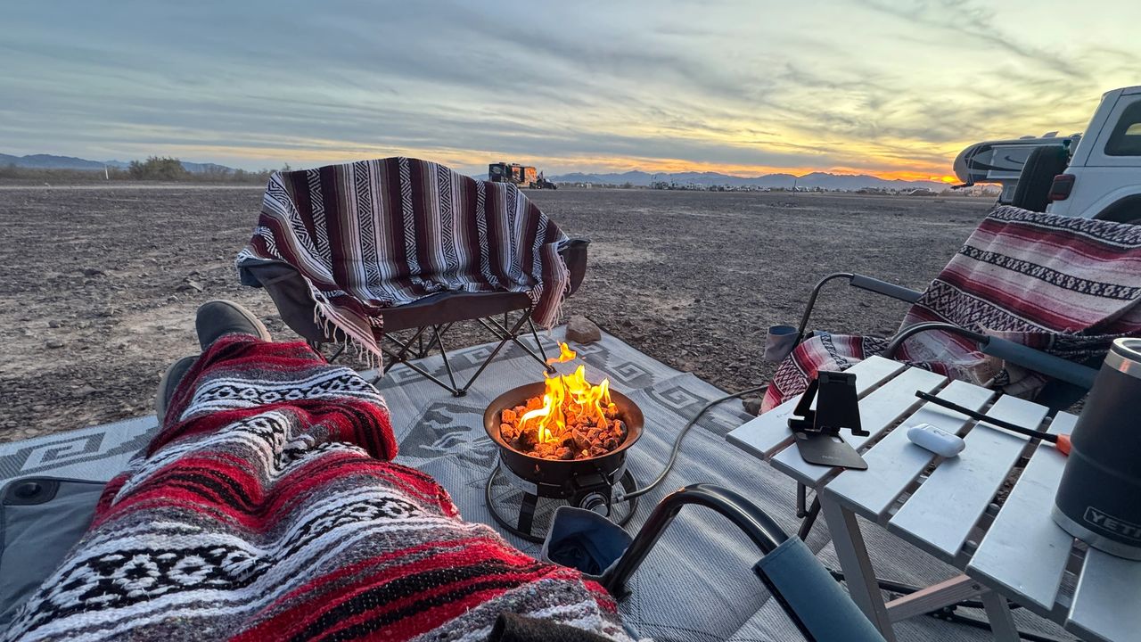 Blankets and fire