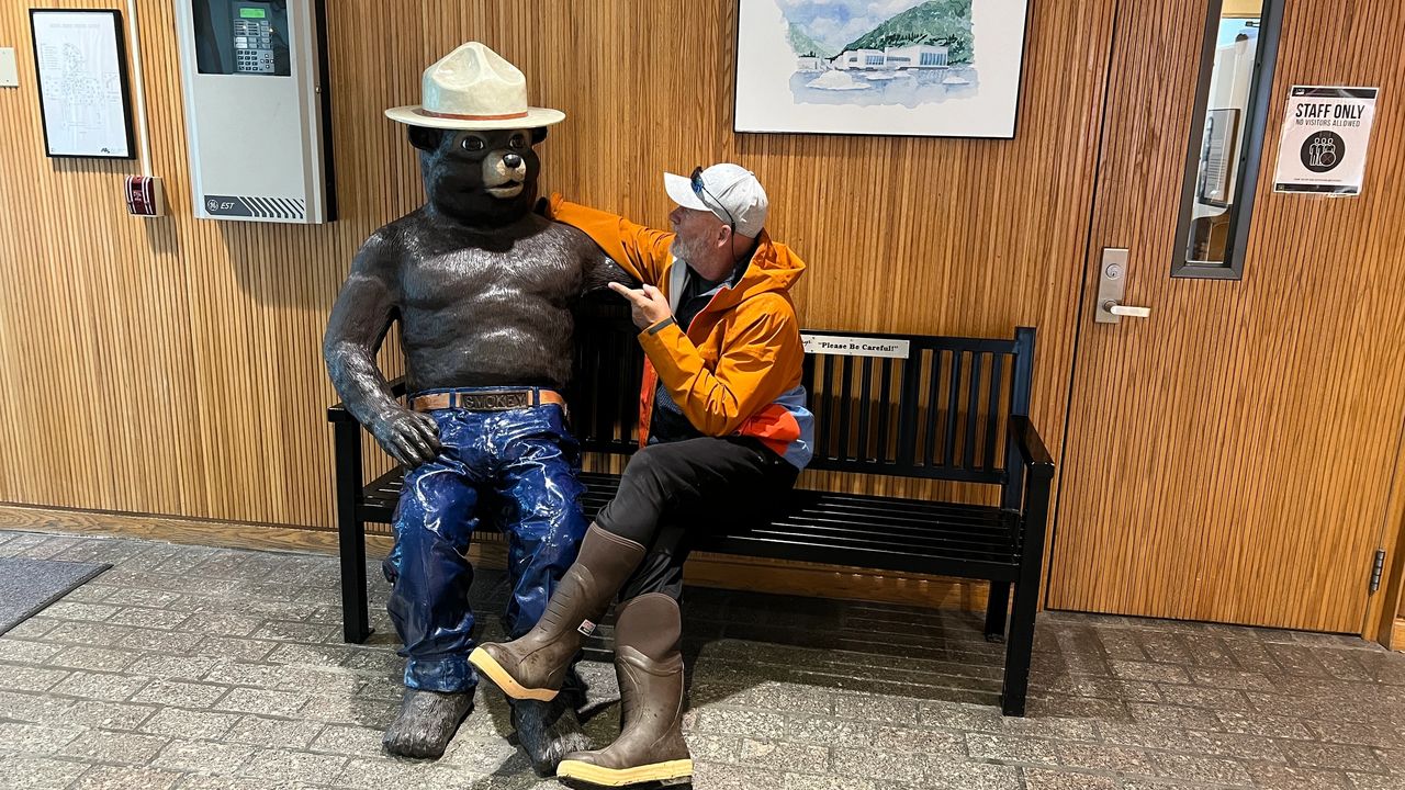I have a long talk with Smokey about the rain. I have a long talk with Smokey about the rain.
