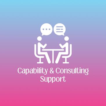 Icon that reads: Capability & Consulting Support