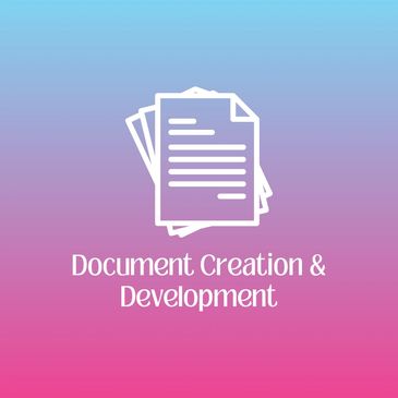 Icon that reads: Document Creation & Development