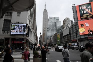 The Empire State building in New York.