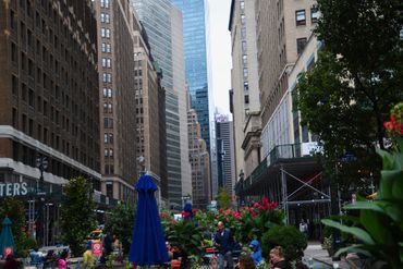 The park outside of Macy's in Midtown New York.
