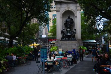 The park outside of Macy's in Midtown New York.