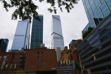 The beautiful buildings in New York.