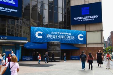 Madison Square Gardens in Midtown New York.