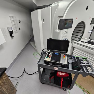 VeriVolt tester at Royal University Hospital Saskatoon during CSA Z32-21 compliance project