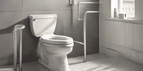 bathroom grab bars and comfort height toilet